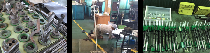 毎日作業する場所だからこそ、工具の整理整頓・床の清掃はマメに行っております。